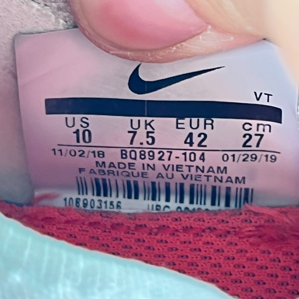 Nike Epic React Flyknit 2 Gray Blue Running Shoes BQ8927-104 Women's Size 10 - Picture 9 of 10